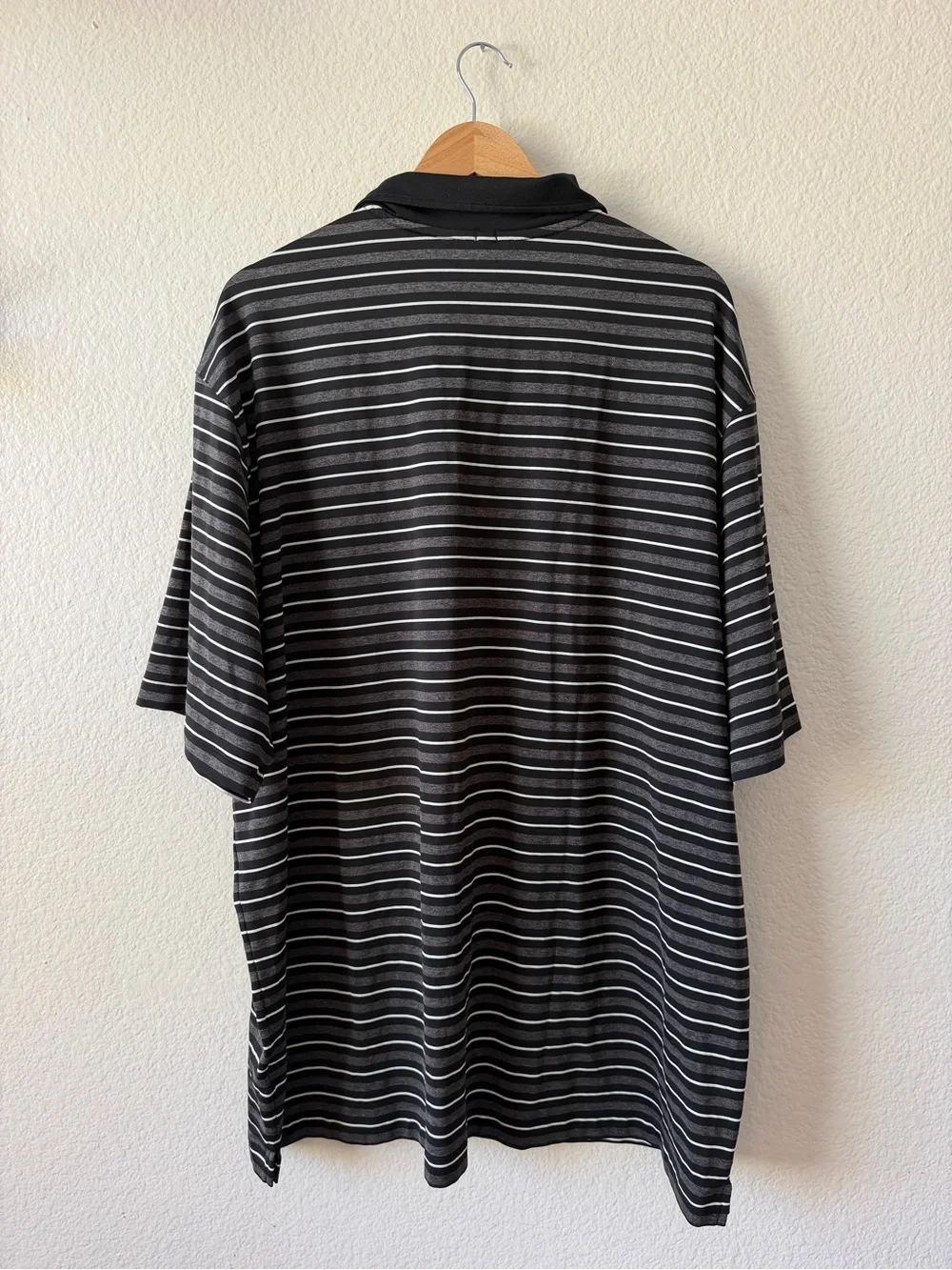 Nike Black Striped Polo Shirt